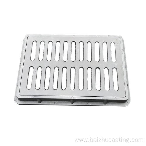 Black nodular cast iron ditch cover drain grille